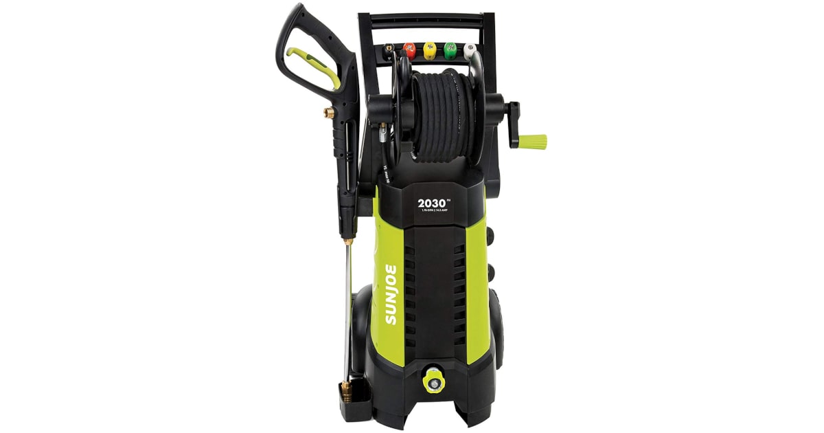 Sun Joe SPX3001 Electric Pressure Washer , 2030 PSI - 1.76 GPM - 14.5-Amp , Hose Reel