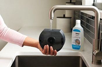 The tank holds enough water to mop multiple rooms without wasting water and easily accessible.