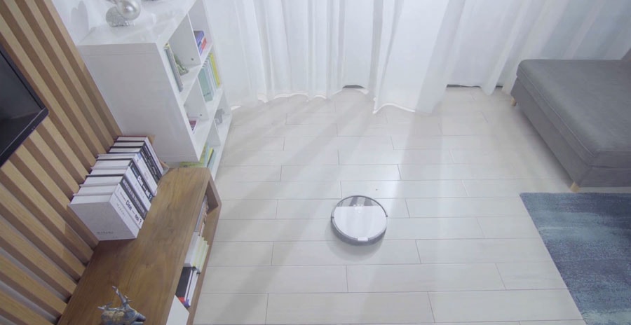 V8s is a budget model of a hybrid robotic vacuum and mop.