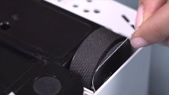 Strings, long hair and shoelaces are dangerous for robot mops too.