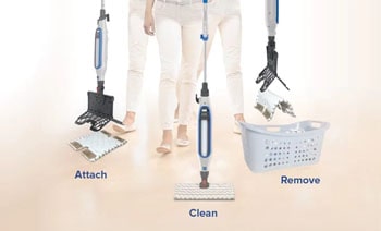Touchless tech eliminates the risk of burning your hands when removing a dirty pad