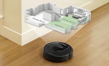 The biggest efficiency gain is due to robotic vacuums started to store the maps.