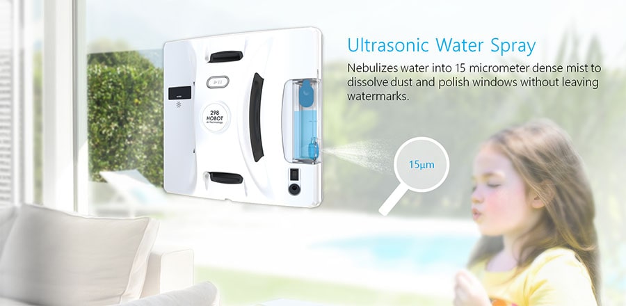 Ultrasonic water spray concept.