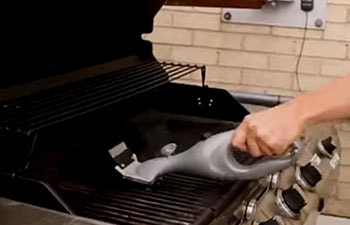 Steam mop could be used to clean the grill too.