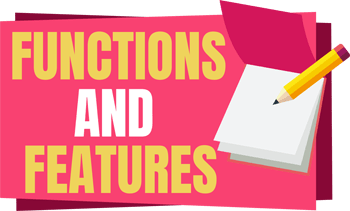 Functions and features of the robot vacuums.