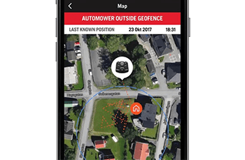 GPS system of Husqvarna 430XH allows the bot to skip already mowed parts of the yard as well as to detect stealing attempts