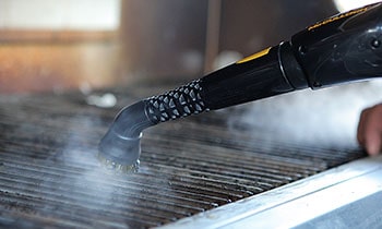 McCulloch MC1375 used to clean the grill.