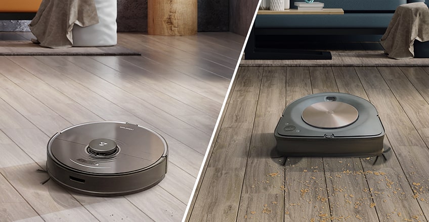 Duo of a robot vacuum and a robot mop vs a hybrid robot cleaner.