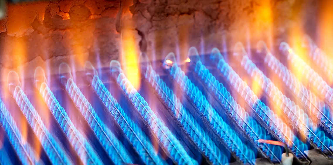 Gas for heating pool