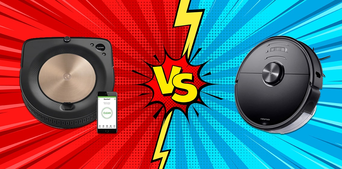 Roomba vs Roborock vacuum cleaner